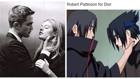 robert pattinson dior meme